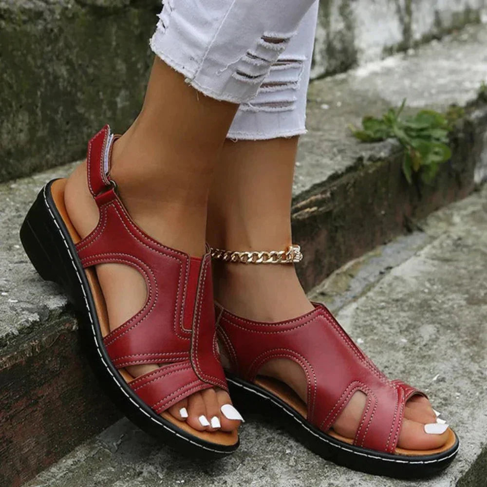 Lenora | Cushioned Wedge Sandals