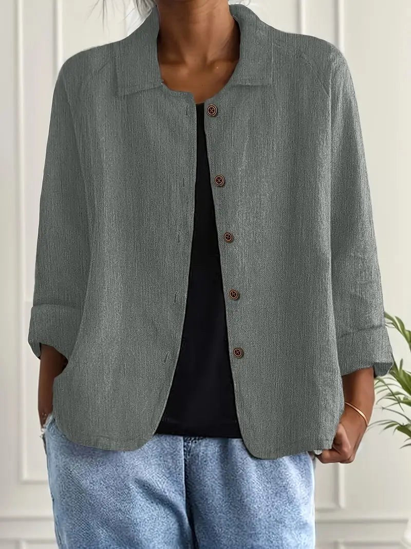 Miriam | Relaxed Button-Front Jacket