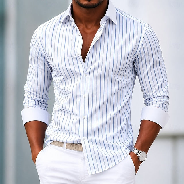Hartley | Non-Iron Striped Dress Shirt
