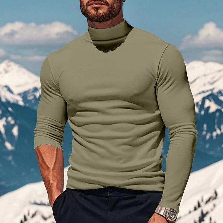 Ellis | Refined Mock-Neck Long Sleeve Turtleneck