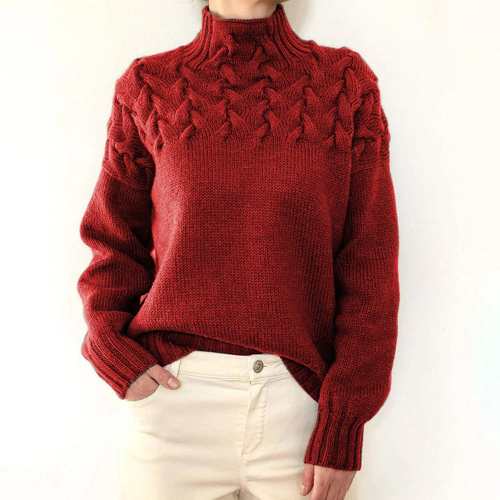 Bernadette | Cable-Knit Turtleneck Sweater