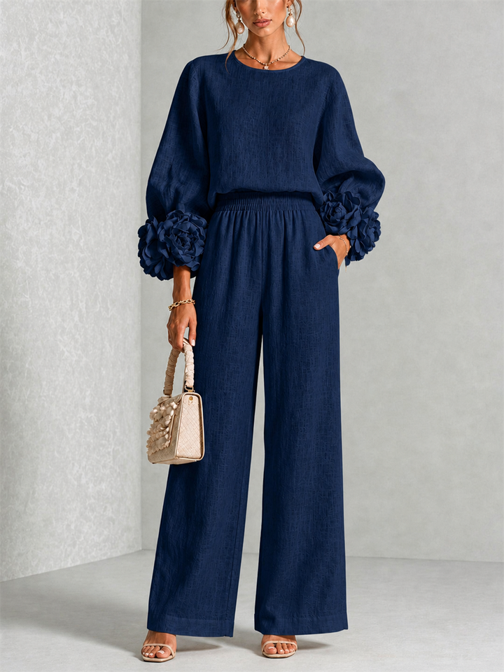 Amelia | Floral Cuff Two-Piece Set