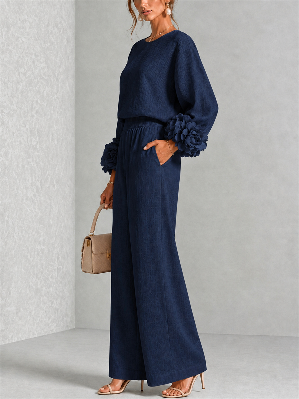 Amelia | Floral Cuff Two-Piece Set