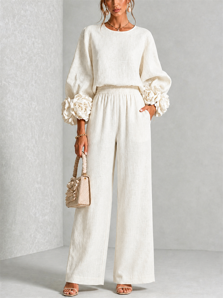 Amelia | Floral Cuff Two-Piece Set