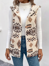 Freya | Patterned Hooded Vest
