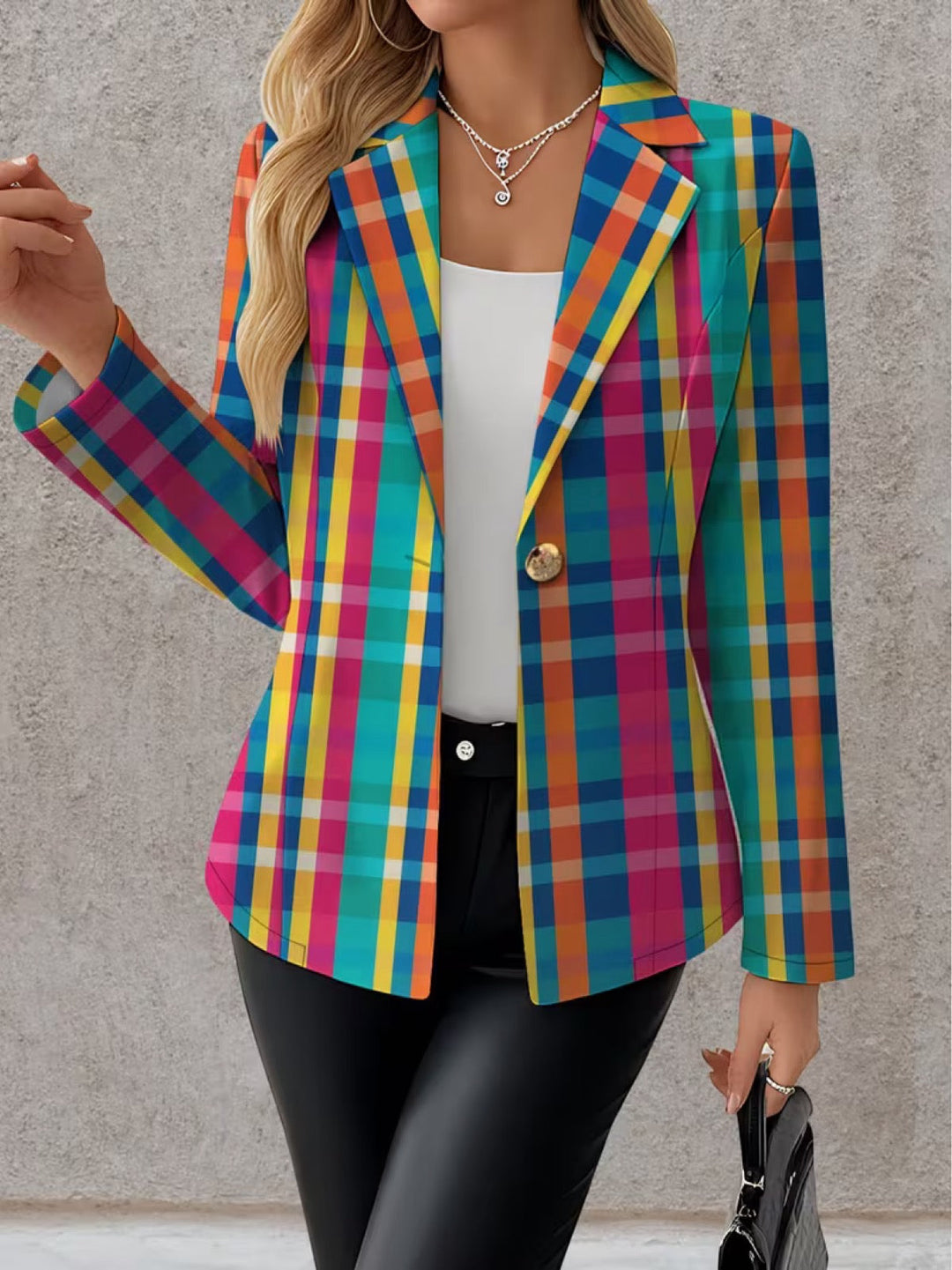 Carlotta | Tailored Check Blazer