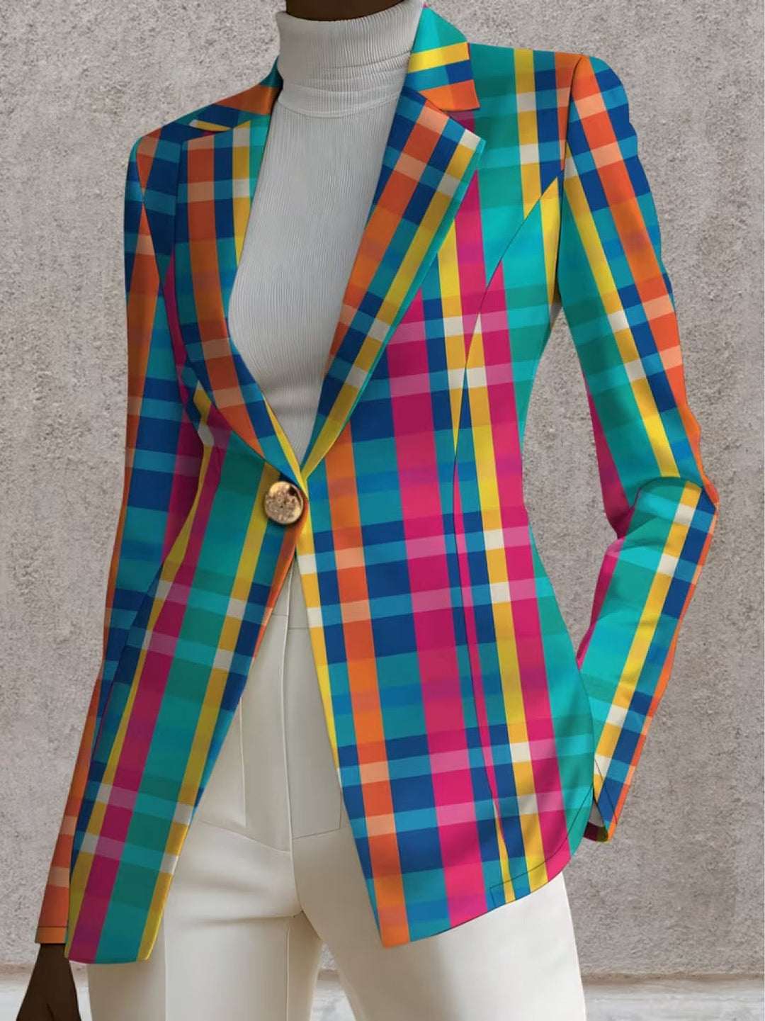 Carlotta | Tailored Check Blazer