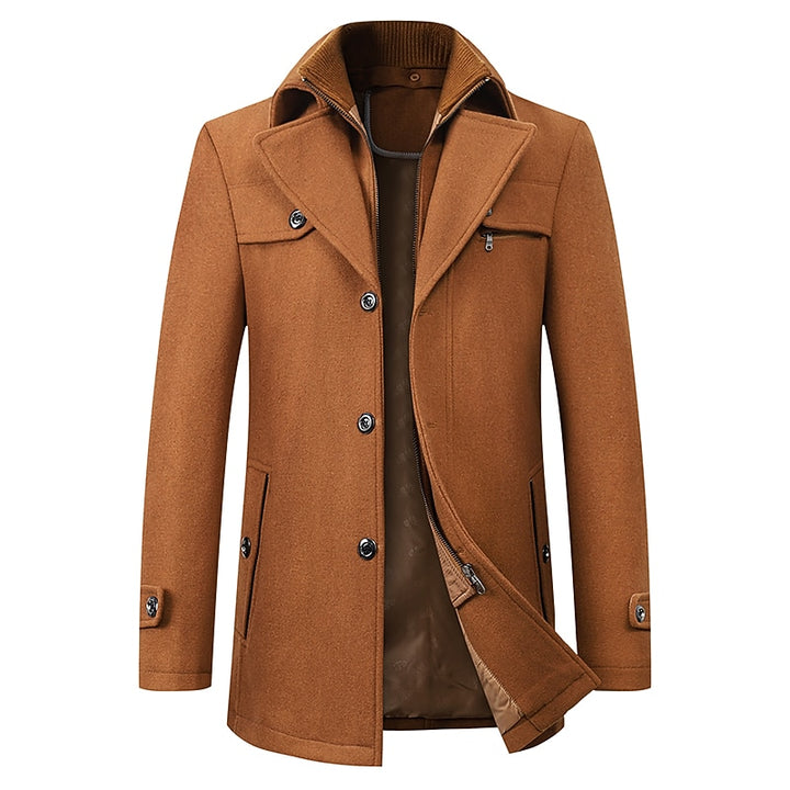 Franklin | Layered-Collar Business Coat
