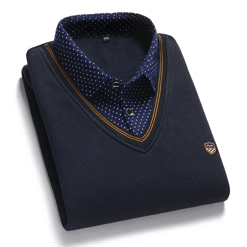 Julian | Layered Mock-Collar Jumper