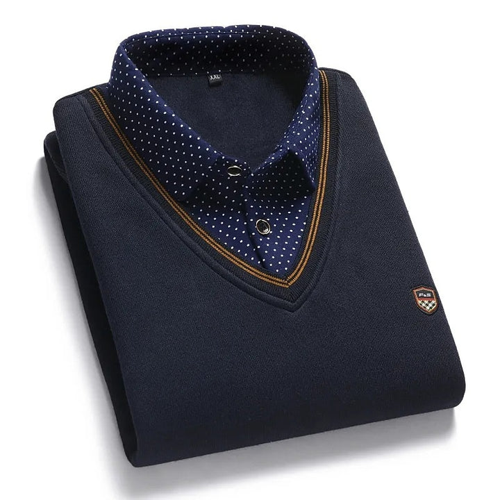 Julian | Layered Mock-Collar Jumper