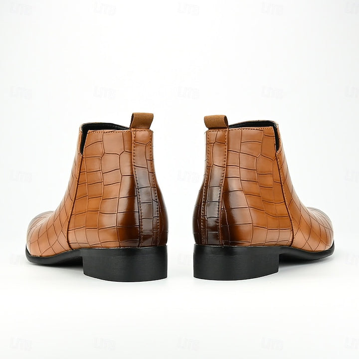Harlan | Textured Chelsea Boots