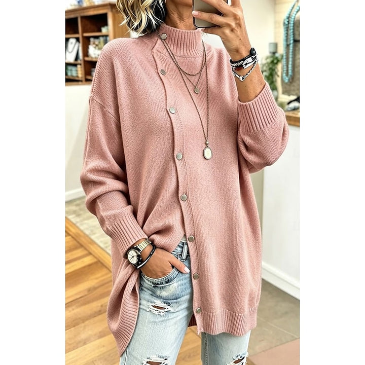 Sylvia | Longline Button-Front Cardigan