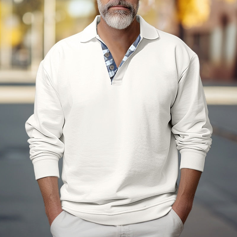 Gregory | Polo-Collar Sweatshirt