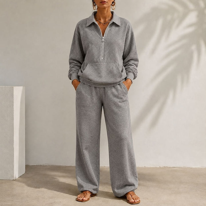Alice | Relaxed Half-Zip Two-Piece Set