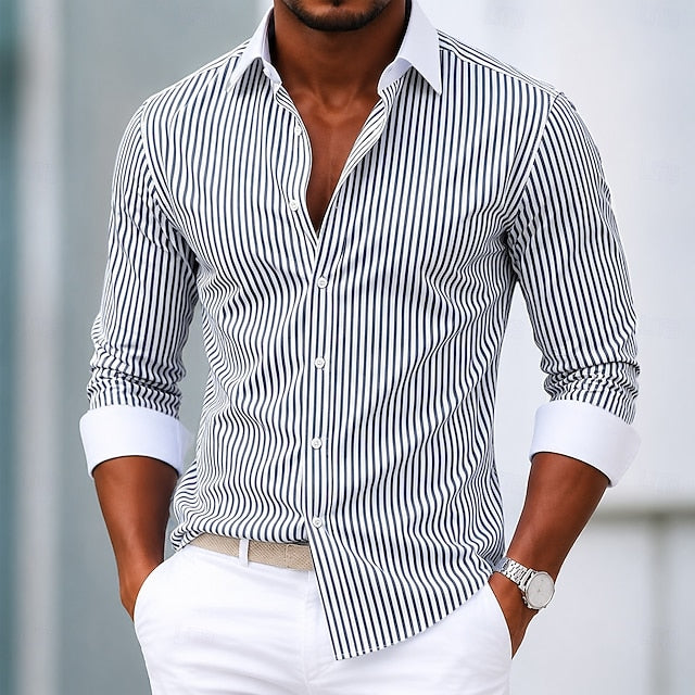 Hartley | Non-Iron Striped Dress Shirt