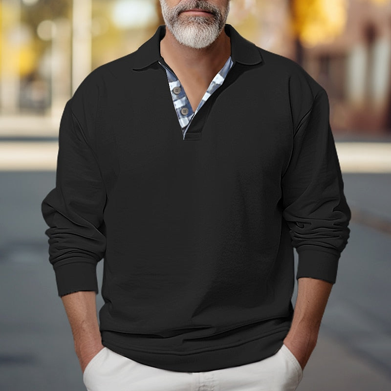 Gregory | Polo-Collar Sweatshirt