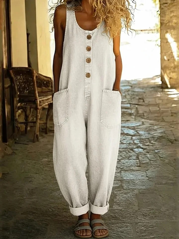 Greta | Relaxed Wide-Leg Dungarees