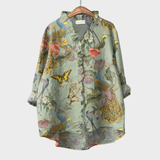 Cornelia | Botanical Ruffle Blouse