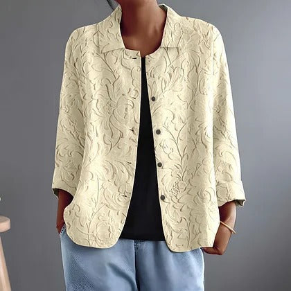 Eileen | Textured Button-Front Jacket