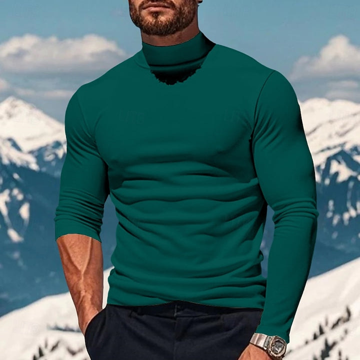 Ellis | Refined Mock-Neck Long Sleeve Turtleneck