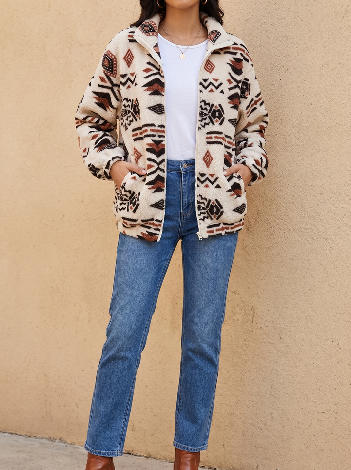 Autumn | Southwestern Patterned Zip Jacket