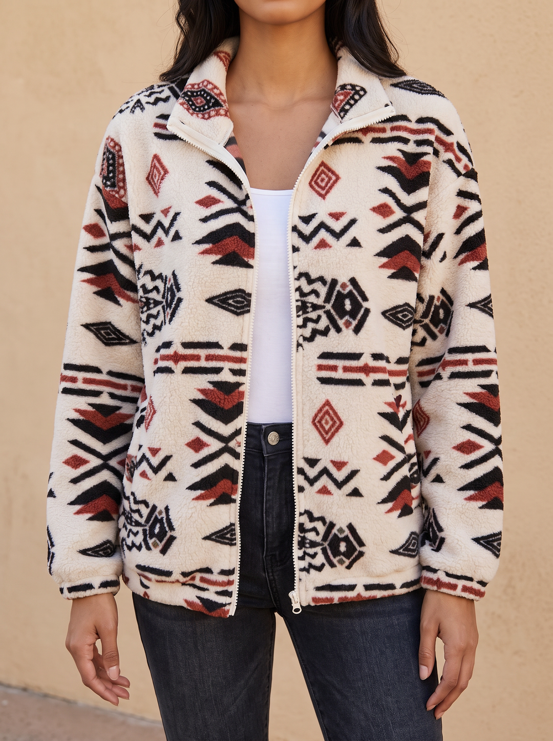 Autumn | Southwestern Patterned Zip Jacket