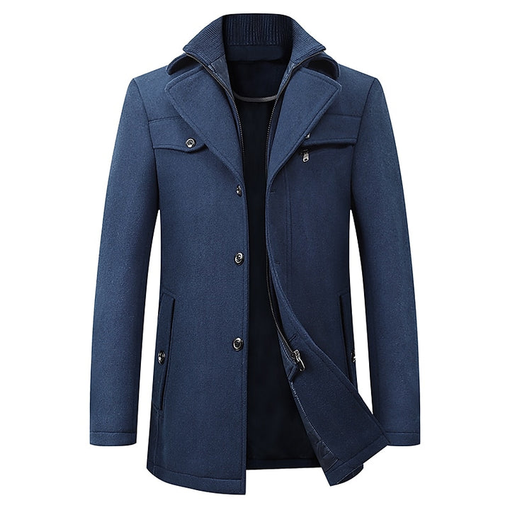 Franklin | Layered-Collar Business Coat