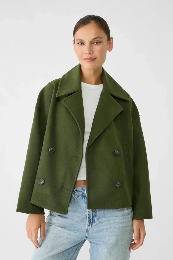 Whitney | Cropped Double-Breasted Coat