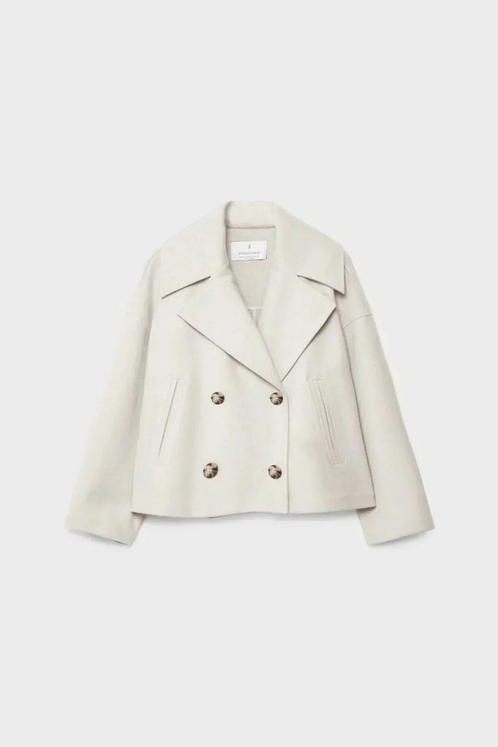 Whitney | Cropped Double-Breasted Coat