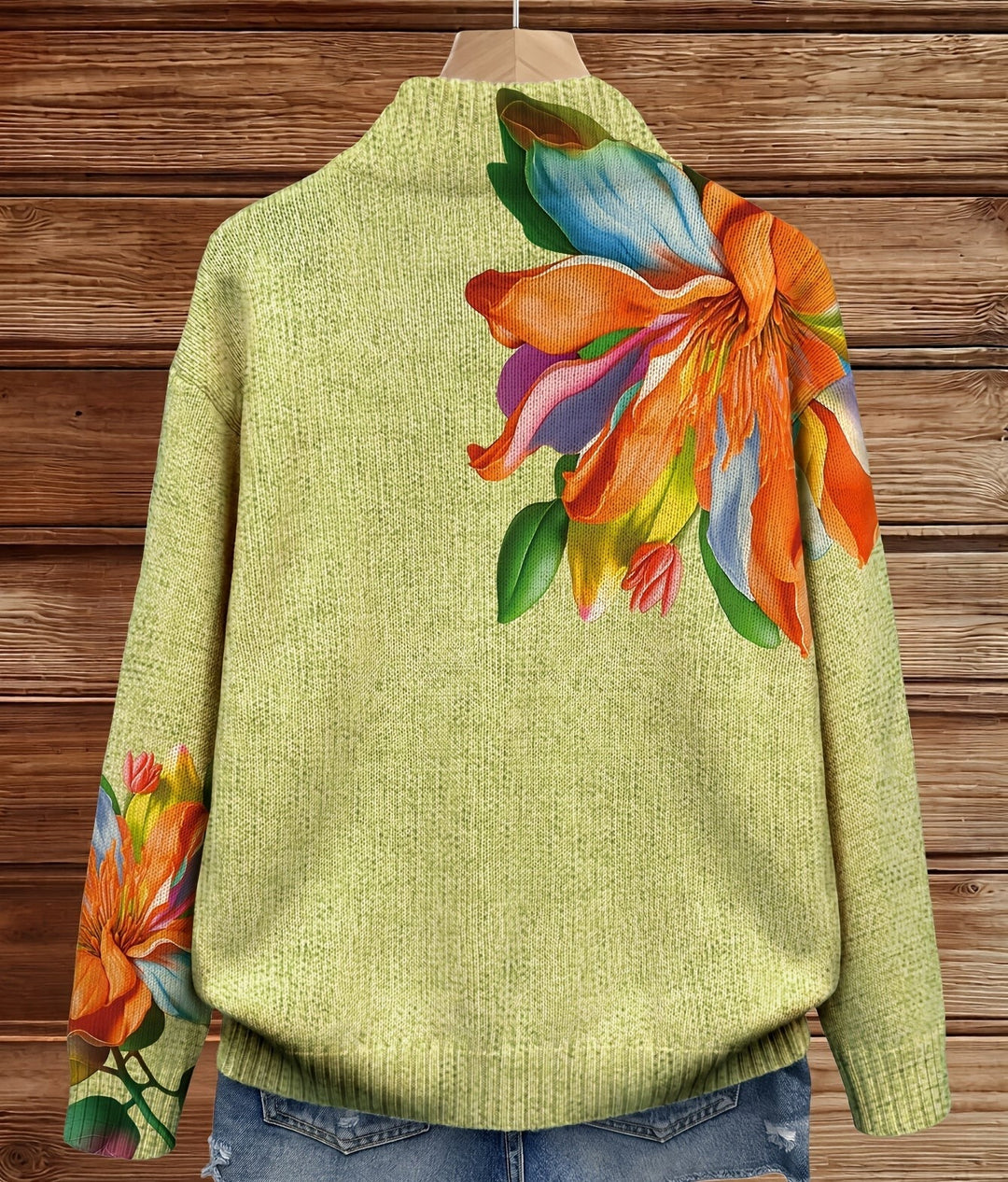 Rosemarie | Floral Zip-Up Cardigan