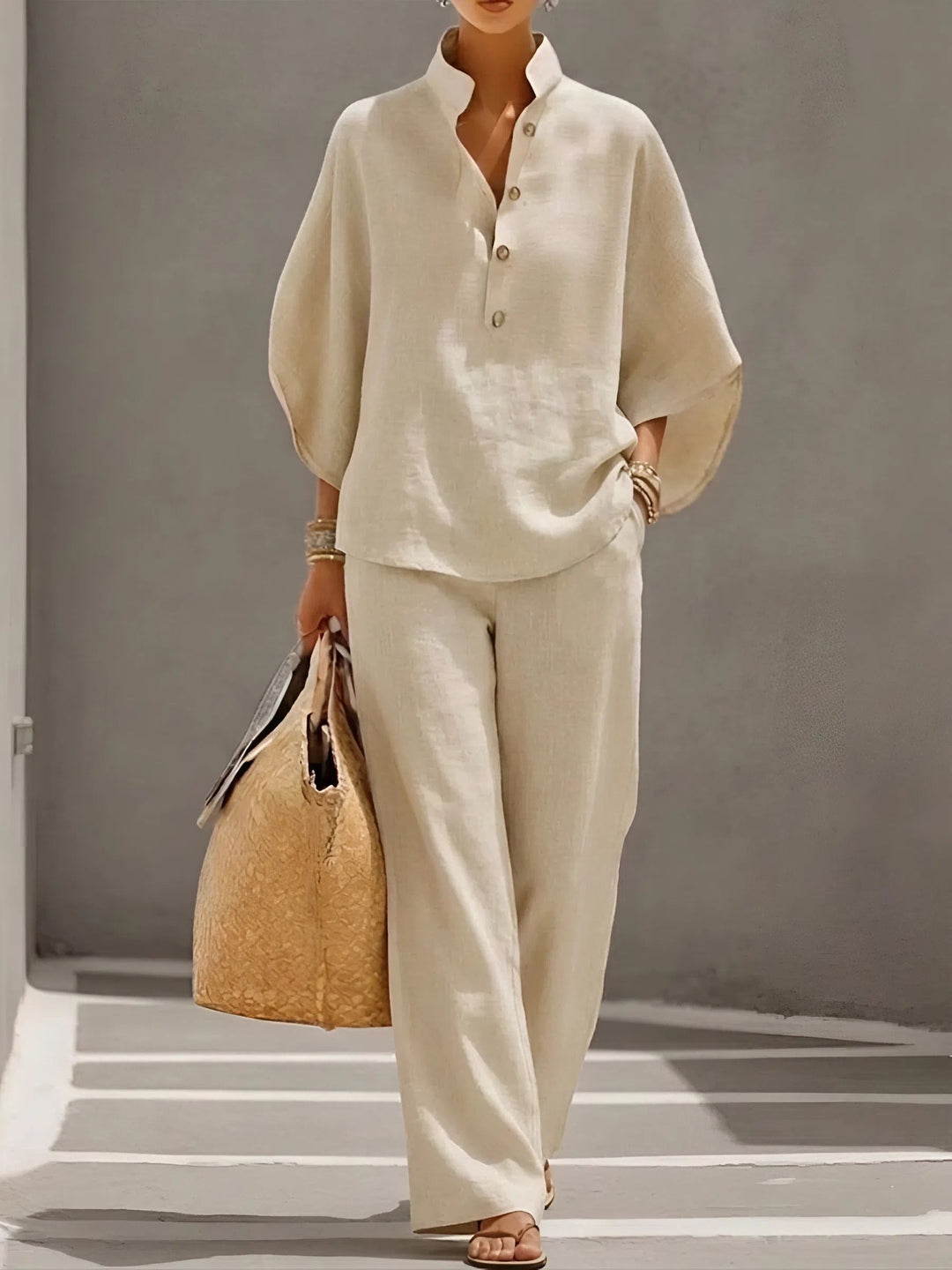 Beatrice | Relaxed Wide-Leg Two-Piece Set
