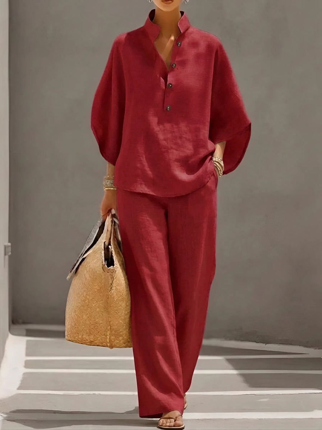 Beatrice | Relaxed Wide-Leg Two-Piece Set