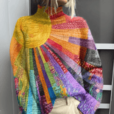 Lydia | Artful High-Neck Sweater