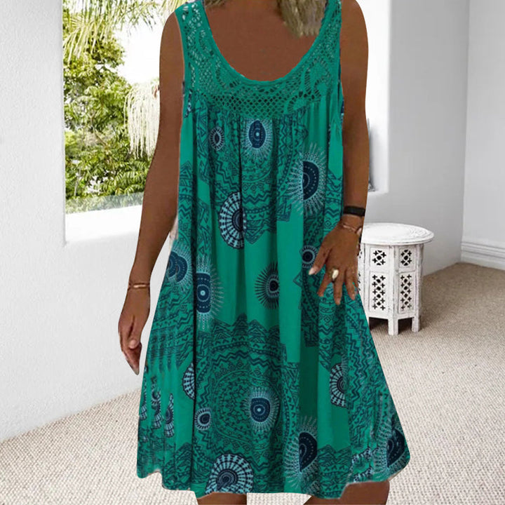 Marisha | Bohemian Print Sleeveless Dress