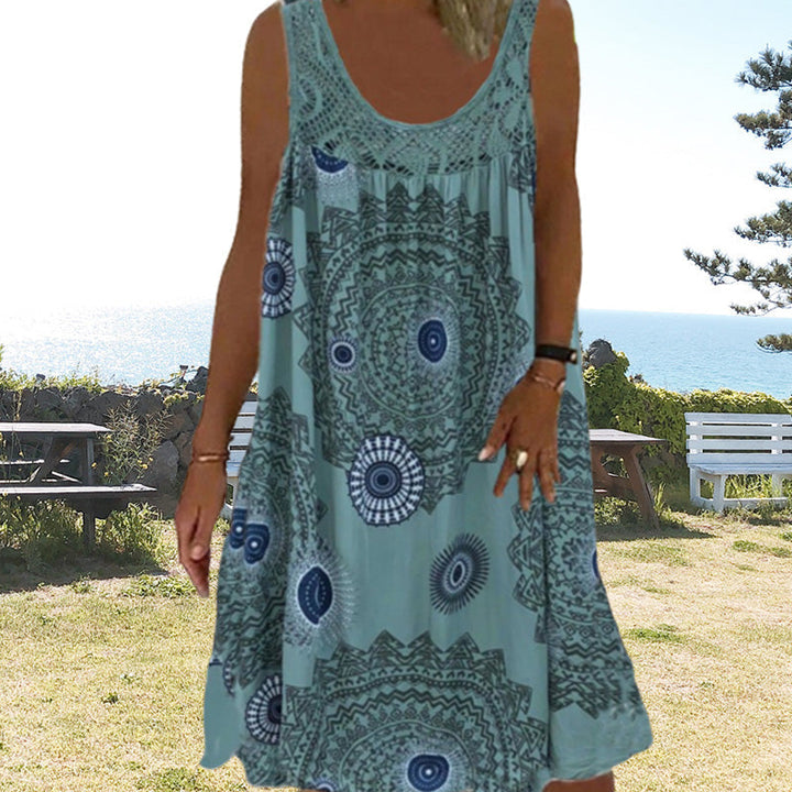 Marisha | Bohemian Print Sleeveless Dress