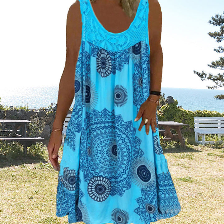 Marisha | Bohemian Print Sleeveless Dress