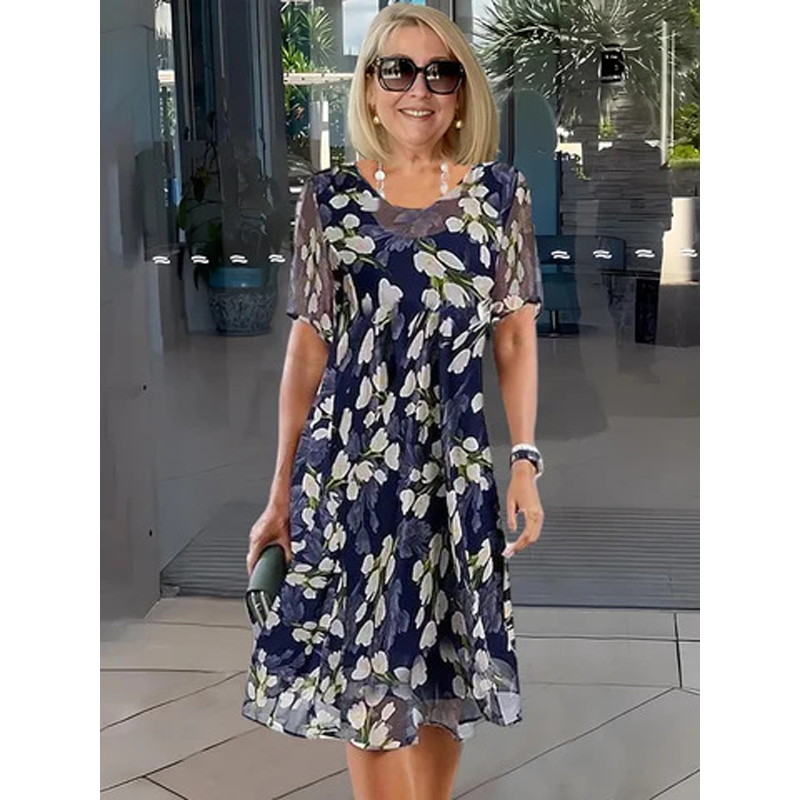 Yvonne | Floral Flowing Midi Dress