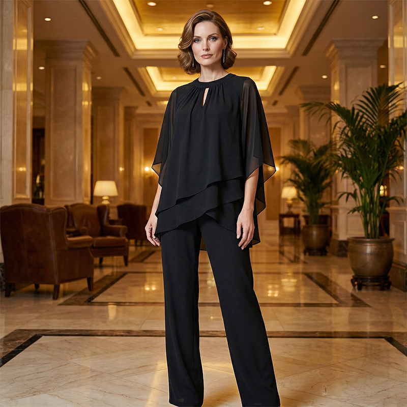 Adaline | Draped Elegance Two-Piece Set
