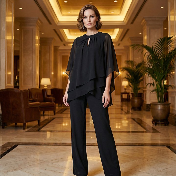 Adaline | Draped Elegance Two-Piece Set