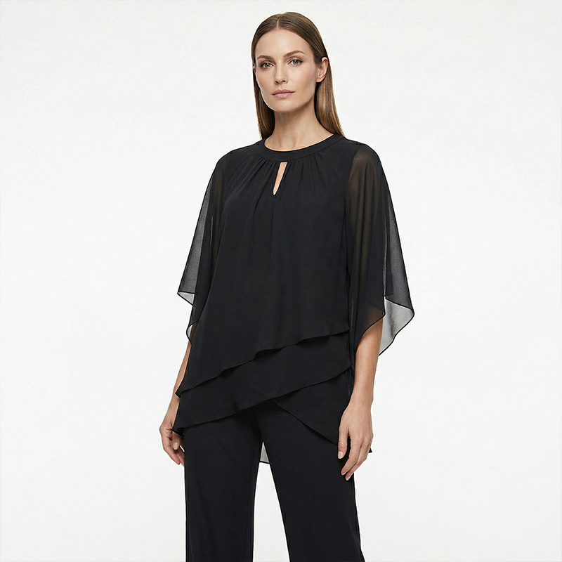 Adaline | Draped Elegance Two-Piece Set