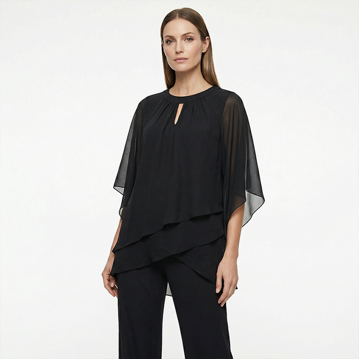 Adaline | Draped Elegance Two-Piece Set