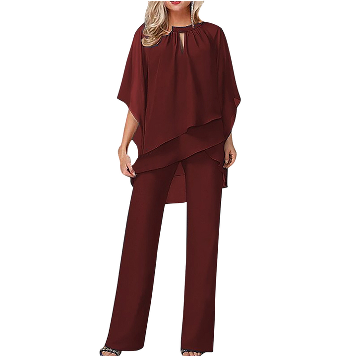 Adaline | Draped Elegance Two-Piece Set