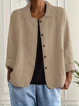 Philippa | Relaxed Button-Front Shirt Jacket