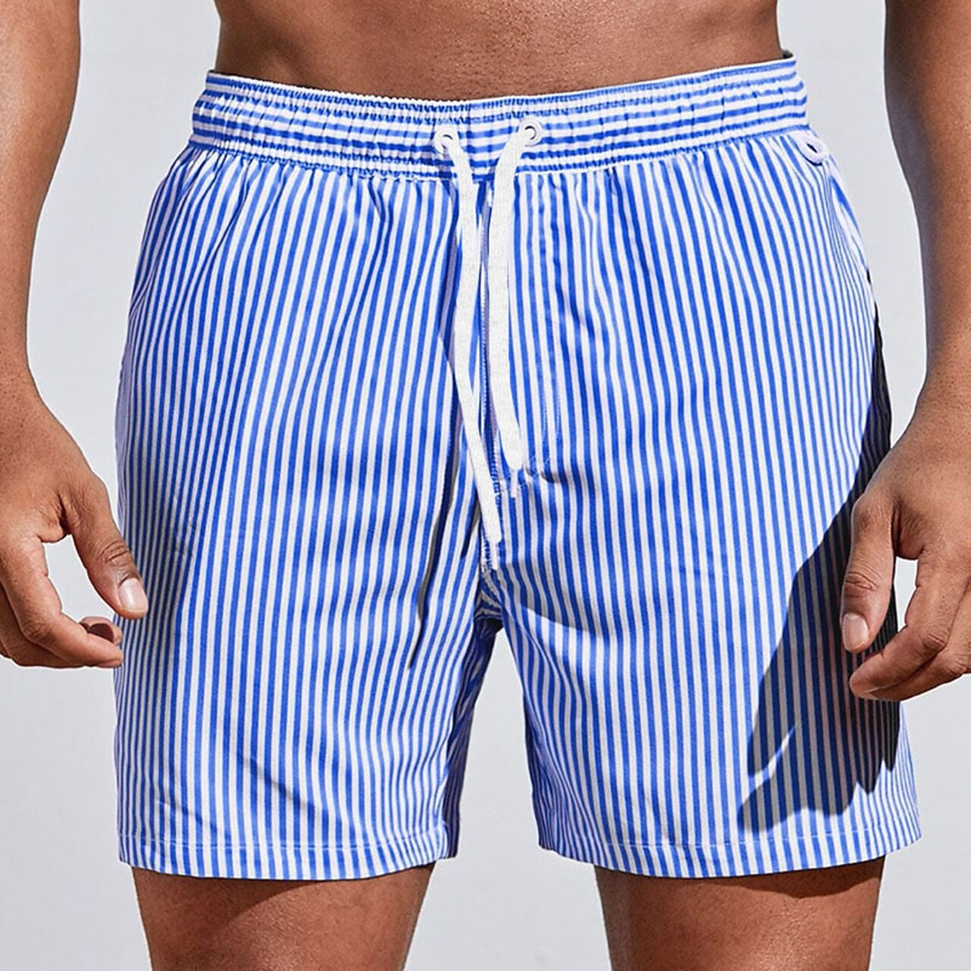 Julian | Refined Striped Swim Shorts