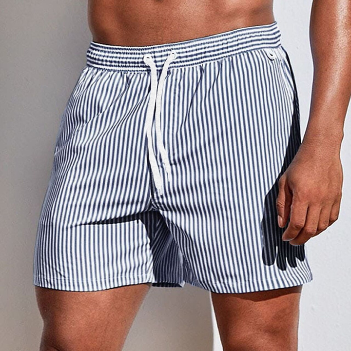 Julian | Refined Striped Swim Shorts