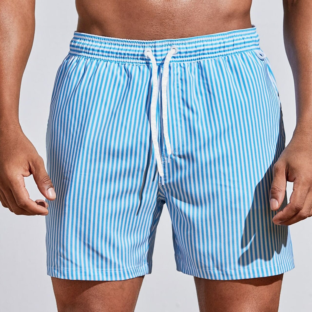 Julian | Refined Striped Swim Shorts
