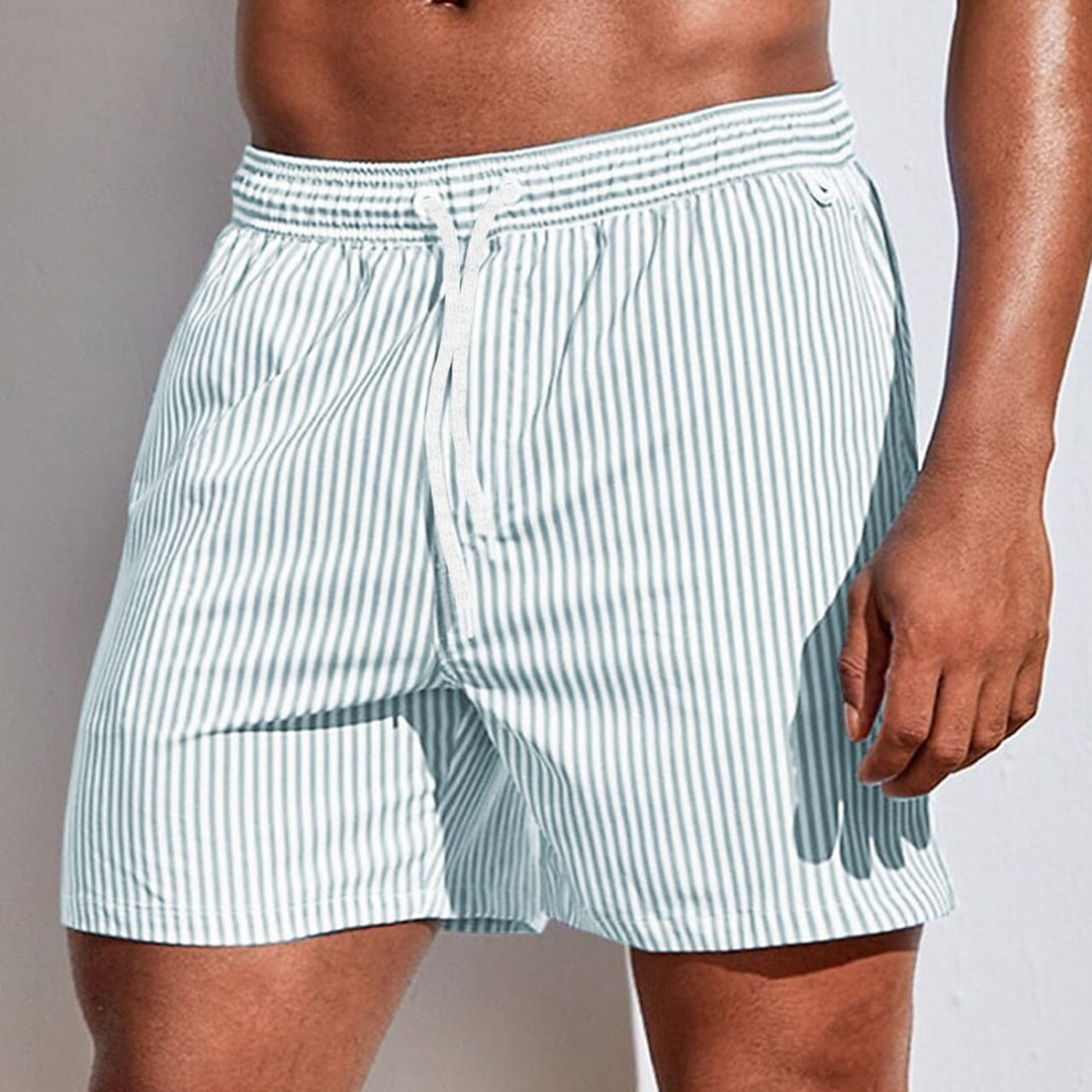 Julian | Refined Striped Swim Shorts
