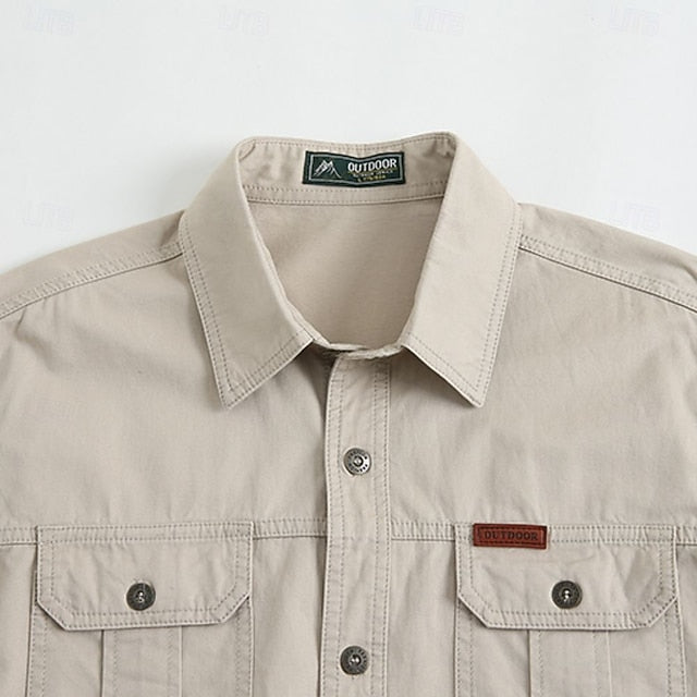 Gideon | Utility Pocket Long Sleeve Shirt