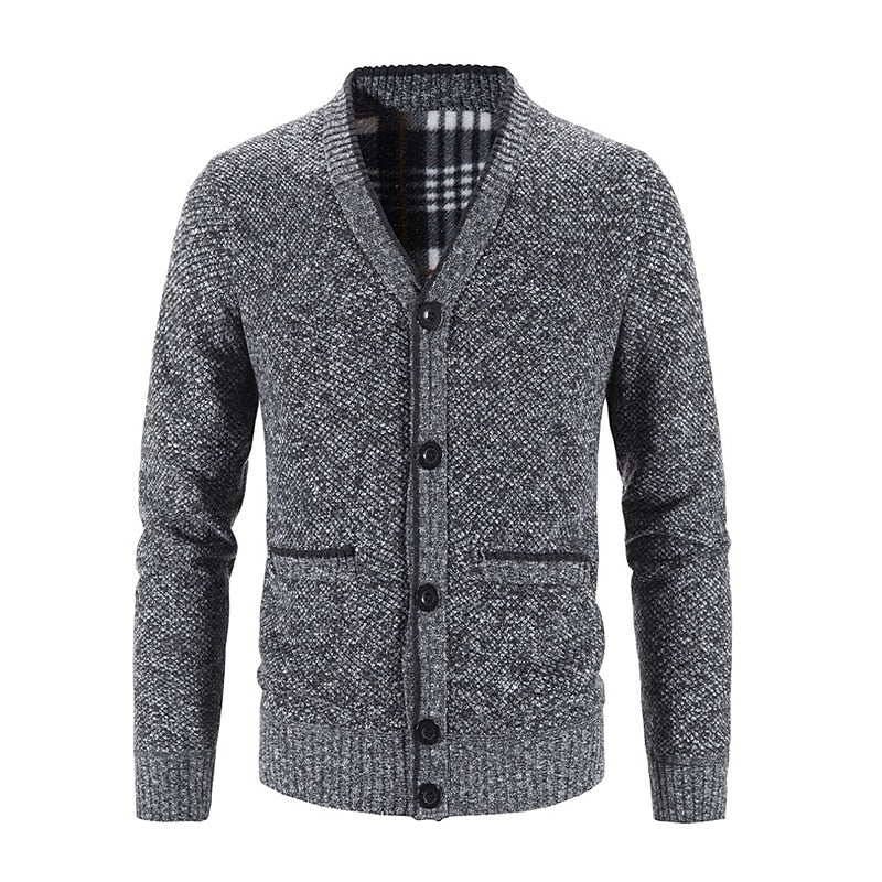Miles | Refined V-Neck Button Cardigan