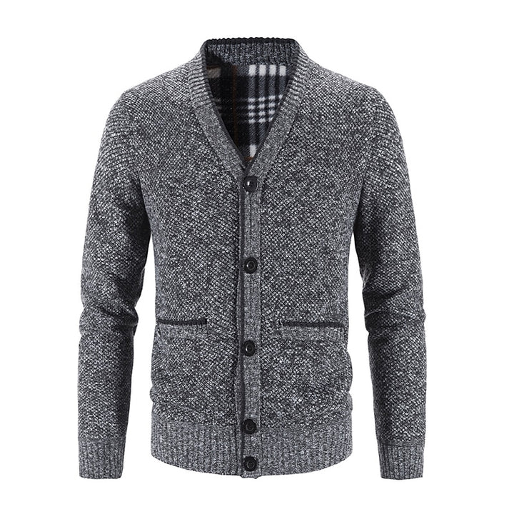 Miles | Refined V-Neck Button Cardigan